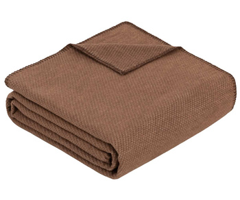 Koc bawełniany Ibena Charlotte 2650-350 140x200 brązowy