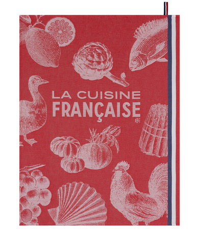 Ściereczka kuchenna Le Jacquard Français Gastronomie Rouge