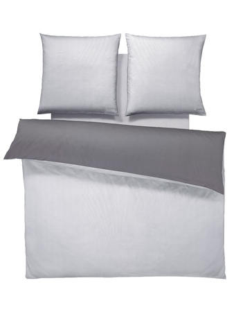 Pościel satyna bawełniana JOOP! Micro Pattern 4040 9 Silver