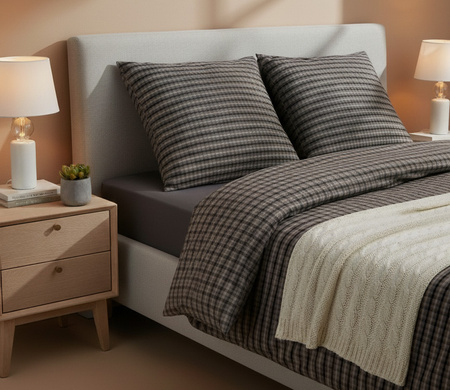 Pościel flanelowa JOOP! Soft Mesh 45005-77 Mocca