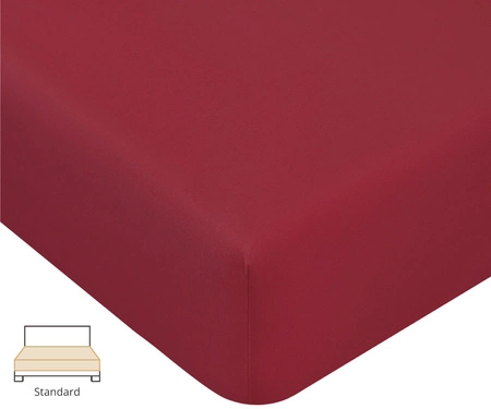 Prześcieradło Formesse Bella Donna Jersey 30 Bordo