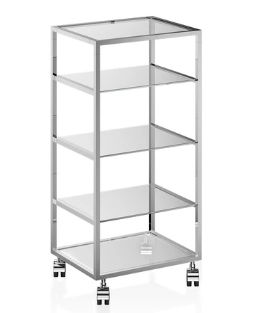 Wózek szklany Decor Walther RW2 chrom/ szkło przezroczyste