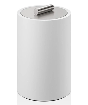 DECOR WALTHER STONE DMD L pojemnik z przykrywką L biały/stal mat