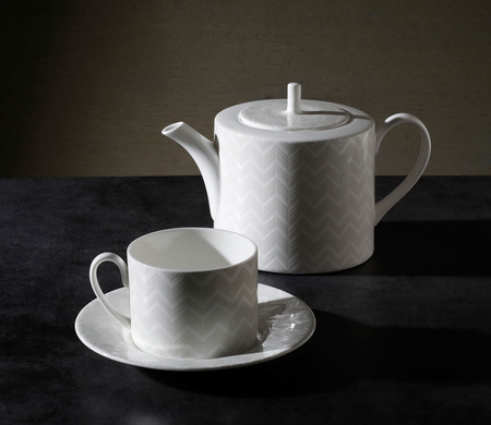 Filiżanka do herbaty Missoni Zig Zag White, zestaw 2 szt. Luxury Box