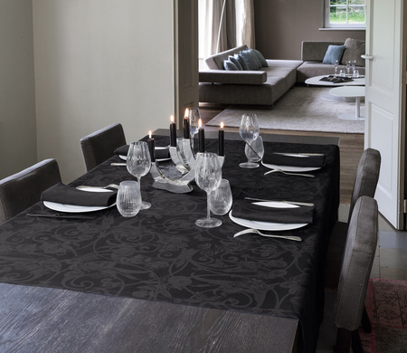 Serwetki lniane Le Jacquard Français Tivoli Onyx 4 szt.