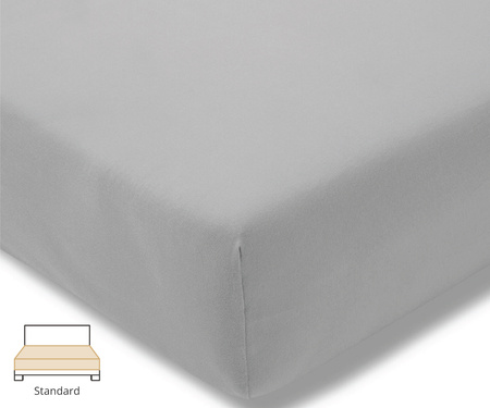Prześcieradło fein-jersey Estella 6500 915 Platyna