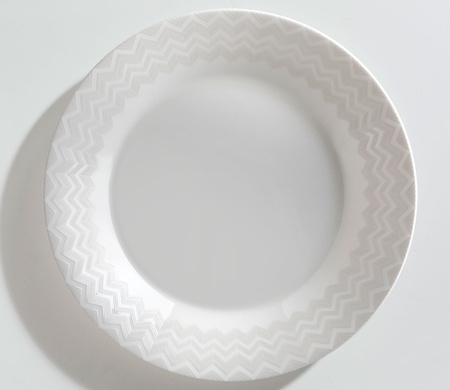 Talerz do zupy Missoni Zig Zag White, zestaw 6 szt.
