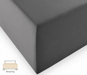 Prześcieradło na wysoki materac Fleuresse Comfort XL 1119-9039 Stalowa Szarość