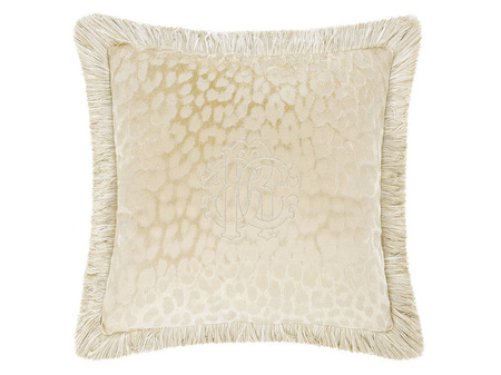 Poduszka dekoracyjna Roberto Cavalli Home Monogram 40x40 4287 Tortora