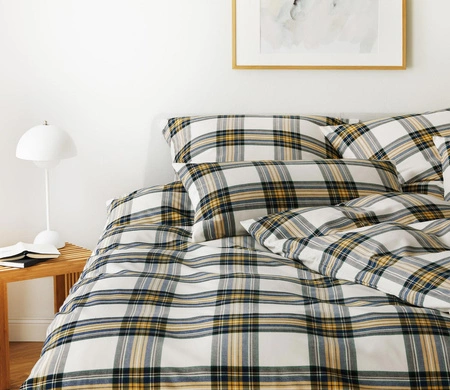 Pościel flanelowa Elegante Westminster 2666-03 Senfgelb