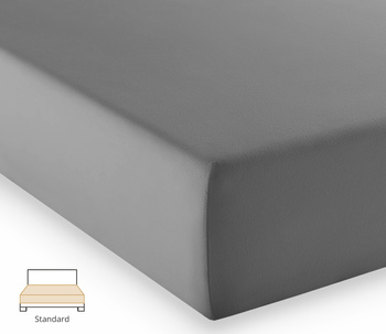 Prześcieradło jersey Fleuresse Comfort 1117-9039 Stalowa Szarość