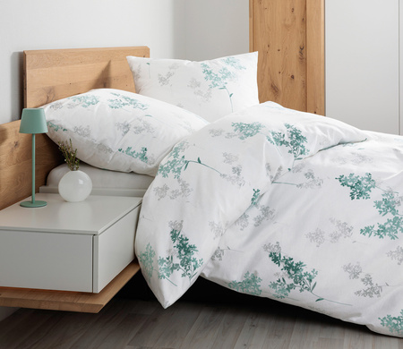 Pościel flanelowa Janine Davos 65172-06 Jadegrün 
