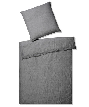 Pościel lniana Elegante Breeze 7038-990 ciemny szary