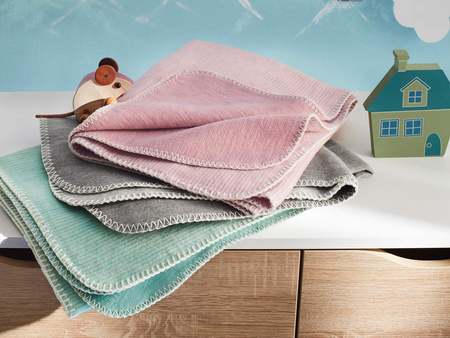 Koc dziecięcy Ibena Lausanne 2163-500 70x100 Różowy