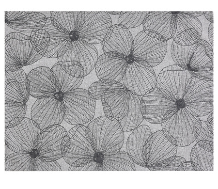 Podkładki na stół Le Jacquard Français A La Carte Fleurs Papillons Carbone 4 szt.