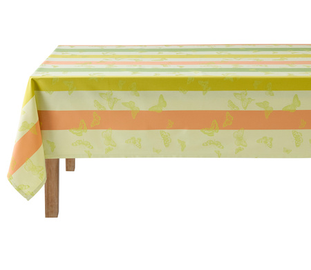 Obrus bawełniany Le Jacquard Français Bal Des Papillons Citrus