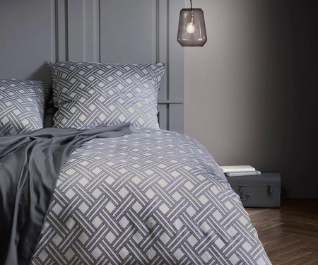 Pościel mako-adamaszek Fleuresse Black Premium 484447-1 Grey