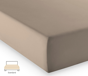 Prześcieradło jersey Fleuresse Comfort 1117-9042 Taupe