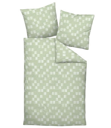 Pościel satyna bawełniana Janine Milano 45120-06 Lindgrün