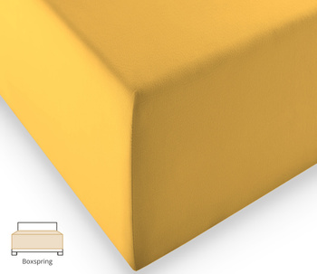 Prześcieradło na wysoki materac Fleuresse Comfort XL 1119-2349 Słoneczny Żółty