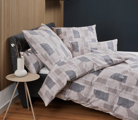 Pościel flanelowa Janine Chinchilla S 78070-08 Silber Anthrazit