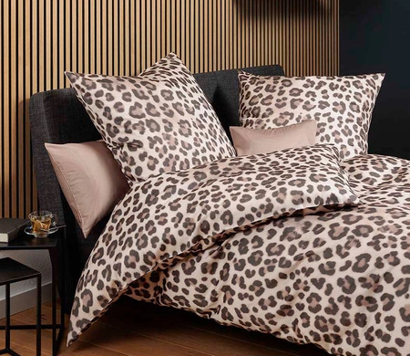 Pościel satyna bawełniana Janine Modern Art S 42168-07 Taupe Mocha