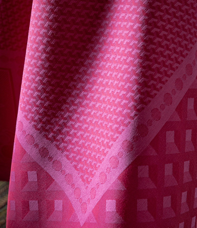 Obrus bawełniany Le Jacquard Français Palais Vénitien Pourpre