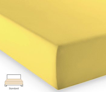 Prześcieradło jersey Fleuresse Comfort 1117-2006 Żółty