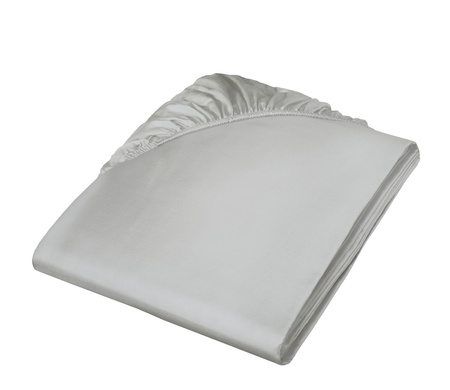 Prześcieradło satynowe z gumką Fleuresse Colours 9100-9021 Szary