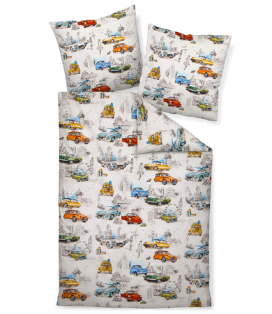 Pościel satyna bawełniana Janine Modern Art S 42090-09 Multicolor