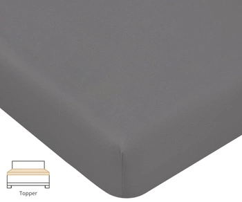 Prześcieradło na topper Formesse Bella Donna Jersey La Piccola 215 Jasny Antracyt