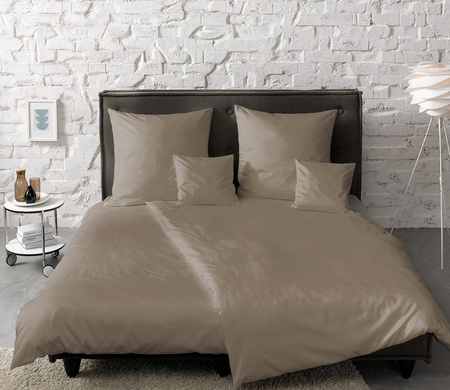 Pościel satyna bawełniana Fleuresse Colours 9100-8031 Espresso 