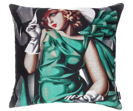 Poduszka dekoracyjna Vitkacy "Kobieta w zielonej sukni"