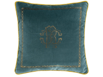 Poduszka dekoracyjna Roberto Cavalli Home Venezia 40x40 2115 Petrol