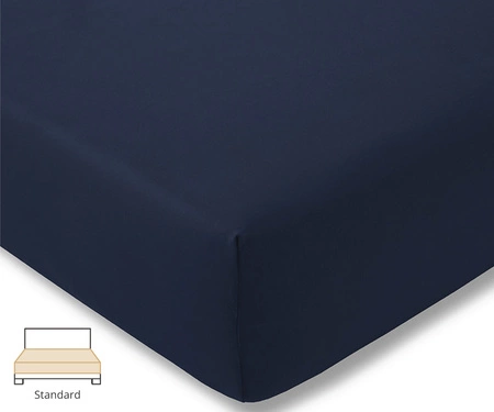 Prześcieradło fein-jersey Estella 6500 606 Indygo