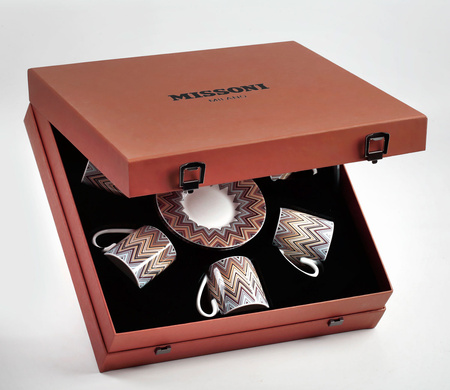 Filiżanka do kawy Missoni Zig Zag Jarris 148, zestaw 6 szt. Luxury Box