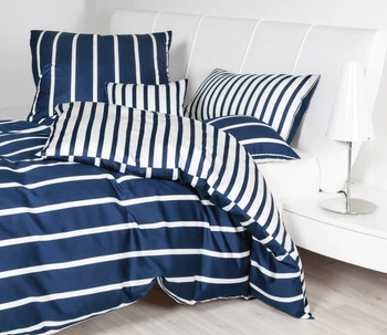 Pościel mako-satyna Janine Modern Classic 39028-12 Ciemny Granat