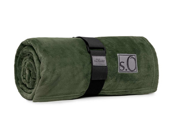 Koc s.Oliver Kuschelsoft 3638-760 150x200 ciemny-zielony