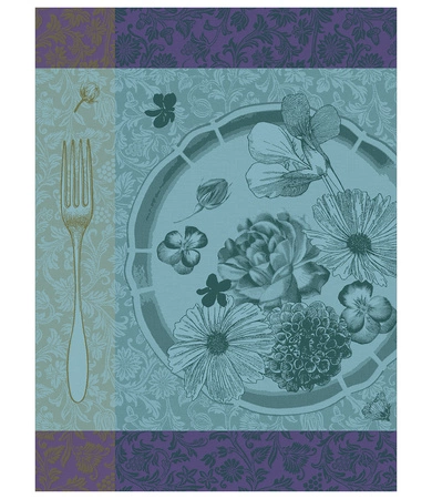 Ściereczka kuchenna Le Jacquard Français Fleurs À Croquer Chlorophyle