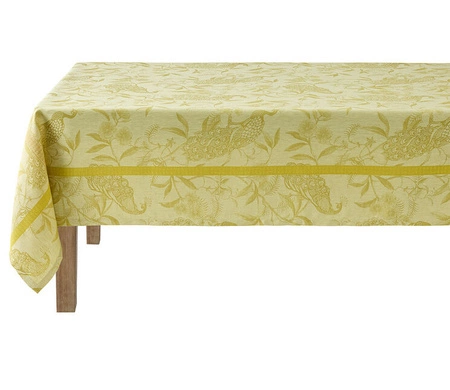 Obrus lniany Le Jacquard Français À L'orangerie Mimosa