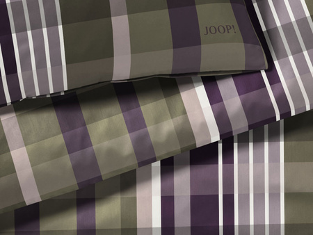 Pościel satyna bawełniana JOOP! Checks 4098 4 Green Violet