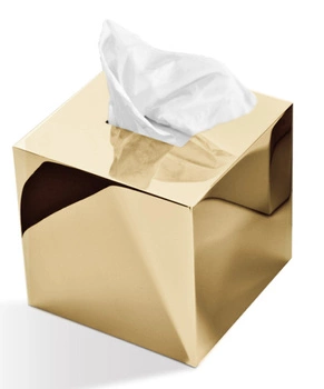 DECOR WALTHER KB 83 pudełko na chusteczki kwadratowe złoto