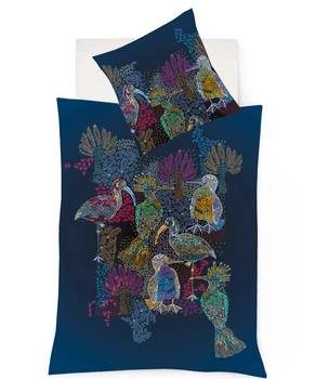 Fleuresse pościel mako-jersey Black Premium 074316-2 Night Blue