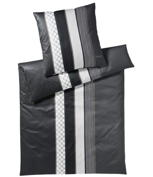 Pościel satyna bawełniana JOOP! Cornflower Stripes 4069 99 Deep Stone