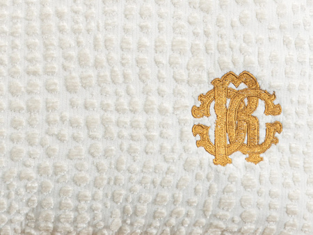 Poduszka dekoracyjna Roberto Cavalli Home Skin Velvet 40x40 002 White