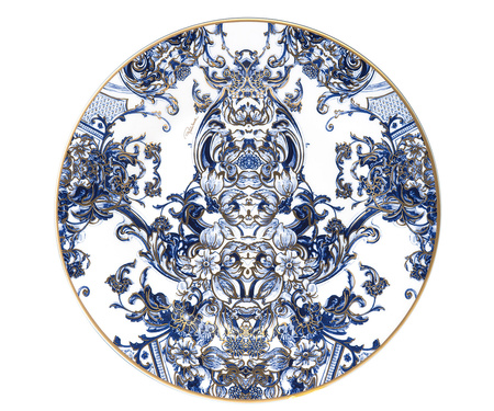 Talerz deserowy Roberto Cavalli Azulejos, zestaw 6 szt.