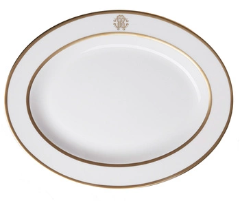 Półmisek duży Roberto Cavalli Silk Gold 36 cm