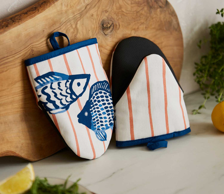 Rękawica kuchenna micro Ulster Weavers Catch of the Day 2 sztuki