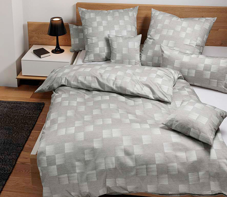 Pościel satyna bawełniana Janine Milano 45120-08 Silbergrau