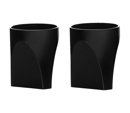 Szklanka Double Old Fashioned Arnolfo di Cambio Conversazione BLACK Model C 28CL, zestaw 2 szt.